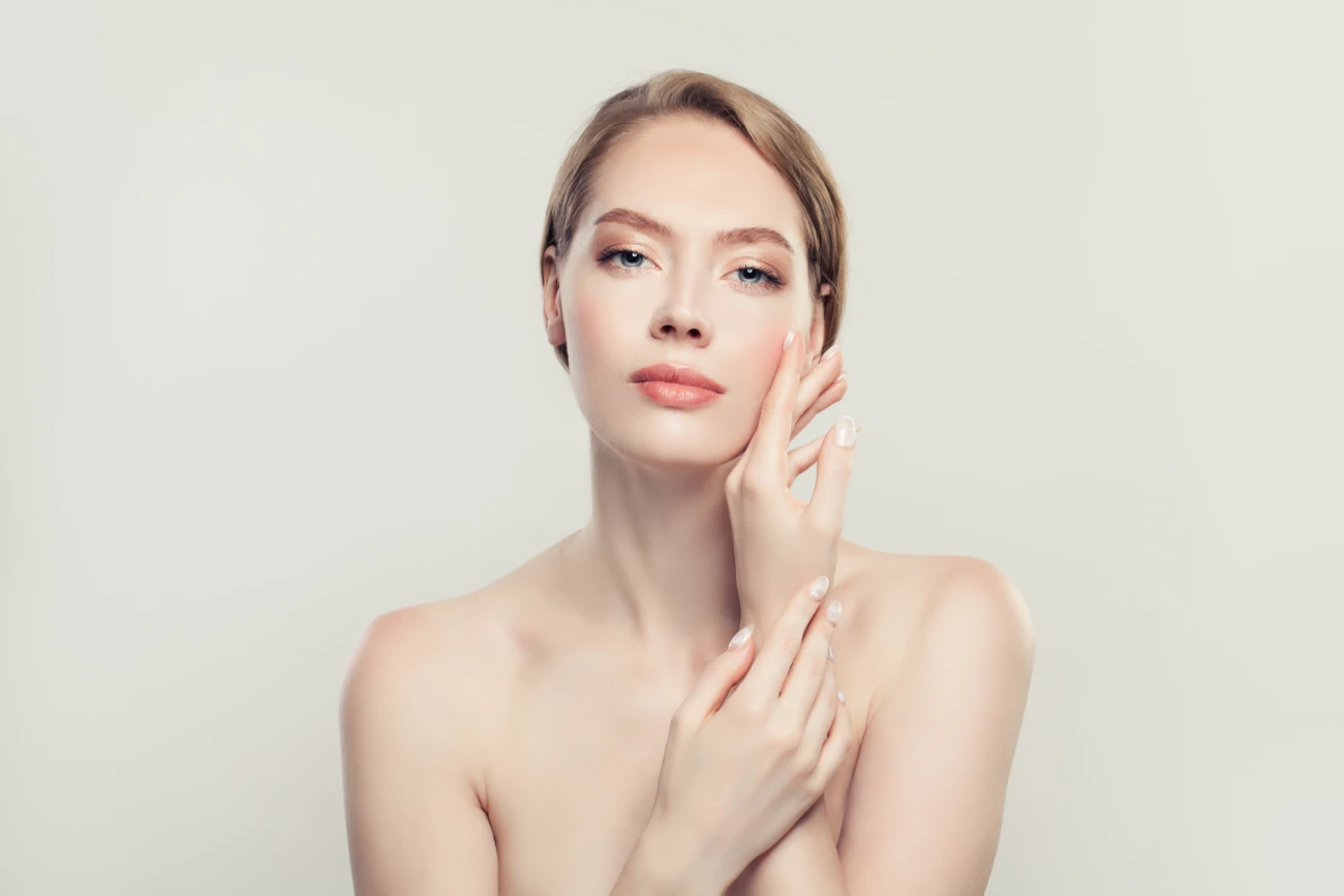 Beautiful woman spa model with clear skin. Skincare and facial treatment concept. botox featured image